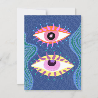 Colourful Eyes Postcard