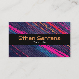 Colourful Fabric Business Card