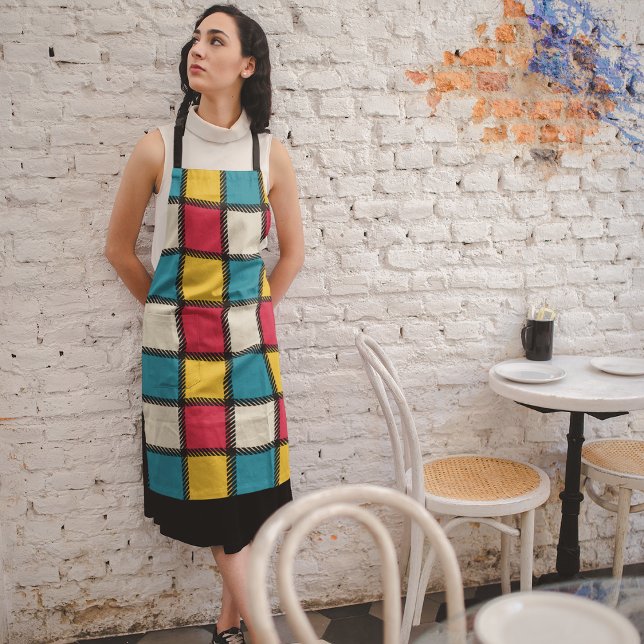 Colourful Fabric Plaid Apron (Creator Uploaded)