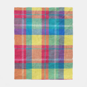 Colourful fabric plaid, cloth texture. fleece blanket