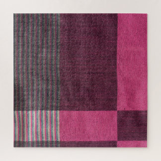 Colourful Fabric Surface: Top View. Jigsaw Puzzle