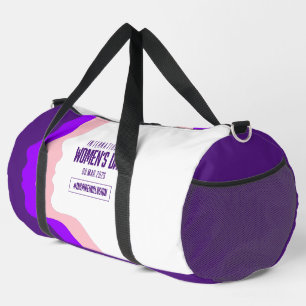 Colourful Faces International Women's Day March 8 Duffle Bag