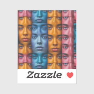 Colourful Faces Pattern