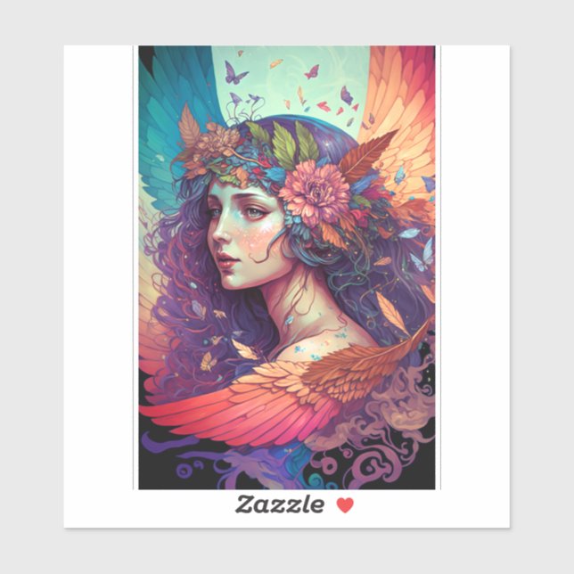 Colourful Fairy Angel Wings Fantasy Art (Sheet)