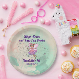 Colourful Fairy Birthday Paper Plate