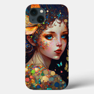 Colourful Fairy Butterflies Fantasy Art iPhone 13 Case