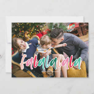 Colourful Falalalala Holiday Card