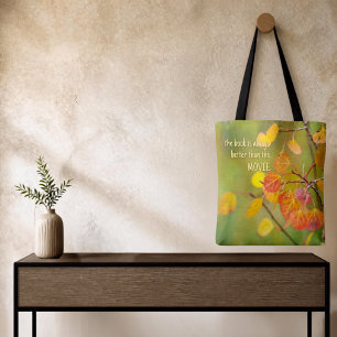 Colourful Fall Aspen Leaves Replaceable Photo Tote Bag
