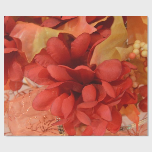 Colourful Fall Colours Wrapping Paper (Flat)