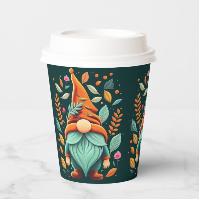 Colourful Fall Gnomes  Paper Cups (Front)