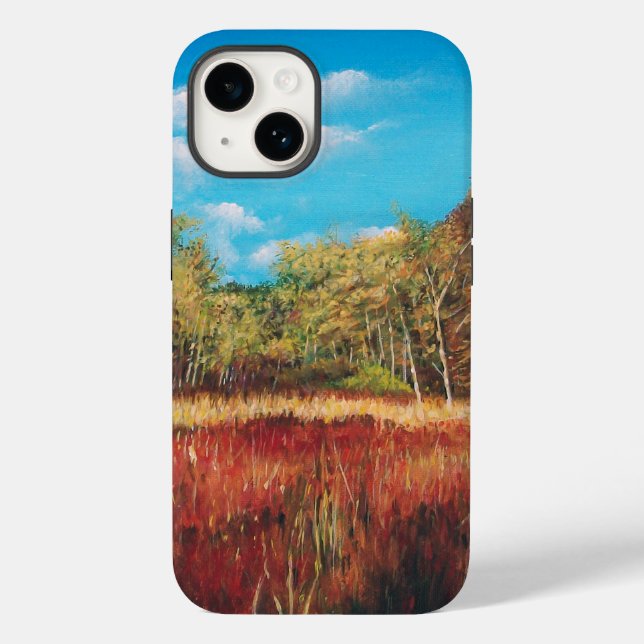 Colourful Fall Landscape Trees Case-Mate iPhone Case (Back)