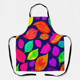 Colourful fall leaves Artwork Apron