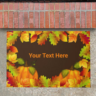 Colourful Fall Leaves Doormat