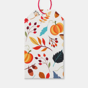 Colourful Fall Leaves Gift Tags