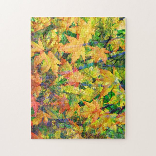 Colourful Fall Leaves Jigsaw Puzzle (Vertical)