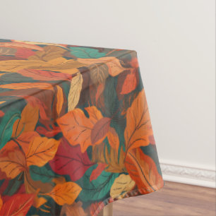 Colourful Fall Leaves Medium Tablecloth