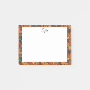 Colourful Fall Leaves Post-it Notes