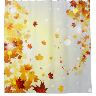 Colourful Fall Leaves Shower Curtain