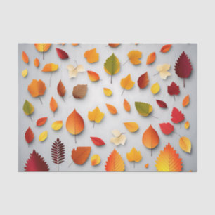 Colourful Fall Leaves Tissue Paper