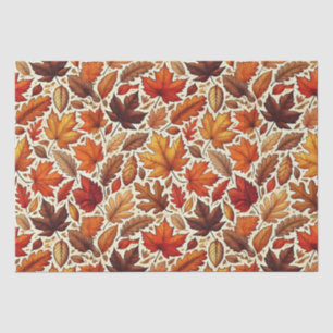 Colourful Fall Leaves Tissue Paper