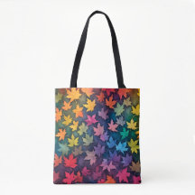 Colourful Fall Maple Tote Bag