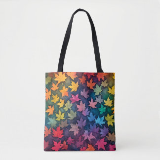 Colourful Fall Maple Tote Bag