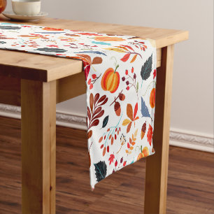 Colourful Fall Pattern Short Table Runner
