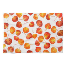 Colourful Fall Quaking Aspen Leaves Paper Napkins
