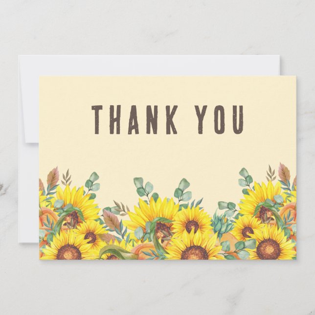 Colourful Fall Vibe Thanksgiving Dinner Party Thank You Card (Front)