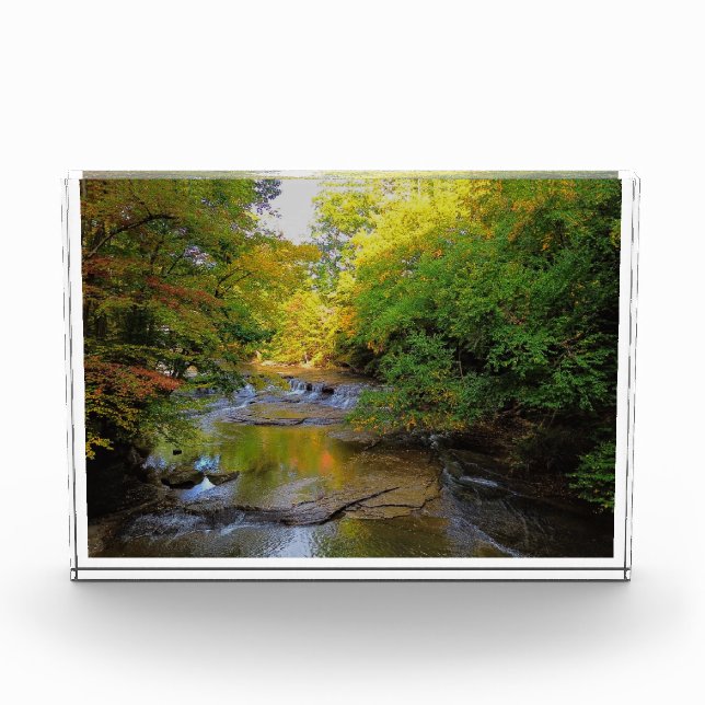 Colourful Fall Waterfall  Photo Block (Front)