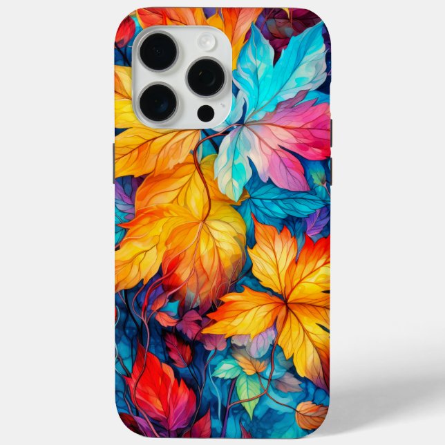 Colourful Fallen Autumn Leaves Case-Mate iPhone Case (Back)