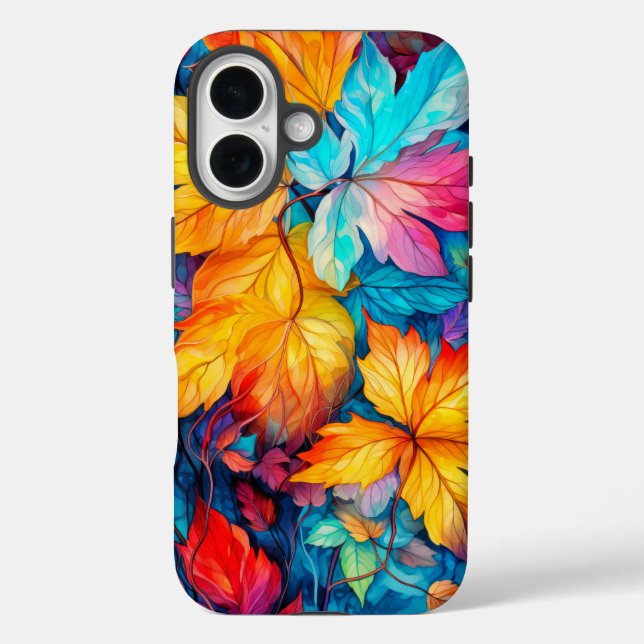Colourful Fallen Autumn Leaves Case-Mate iPhone Case (Back)