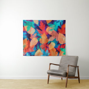 Colourful Fallen Leaves Tapestry
