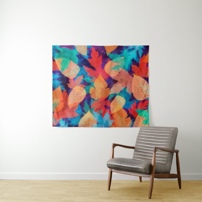 Colourful Fallen Leaves Tapestry (In Situ (Horizontal))