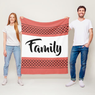 Colourful Family Coral Fleece Blanket