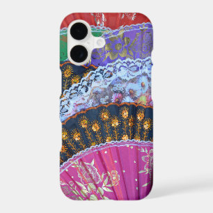 Colourful fan pattern iphone case