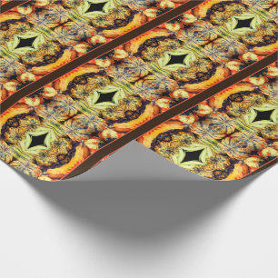Colourful Fancy Gourds Close Up Abstract Wrapping Paper