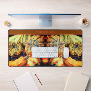 Colourful Fancy Gourds Close Up Personalised  Desk Mat