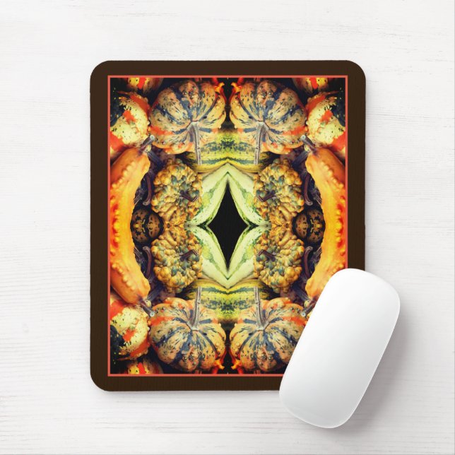 Colourful Fancy Gourds Country Abstract Mouse Mat (With Mouse)