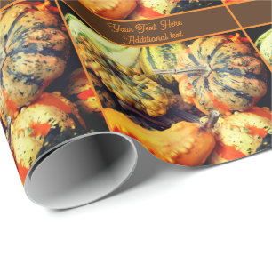 Colourful Fancy Gourds Personalised Wrapping Paper