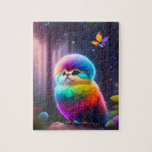 Colourful Fantastic Bird in a Magic Forest Jigsaw Puzzle