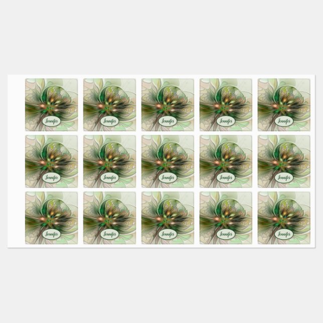 Colourful Fantasy Abstract Fractal Art Flower Name (Sheet)