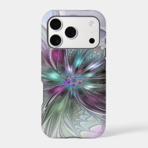 Colourful Fantasy Abstract Modern Fractal Flower