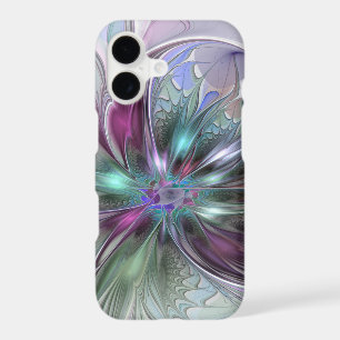 Colourful Fantasy Abstract Modern Fractal Flower