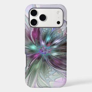 Colourful Fantasy Abstract Modern Fractal Flower