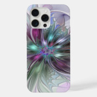 Colourful Fantasy Abstract Modern Fractal Flower