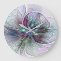Colourful Fantasy Abstract Modern Fractal Flower