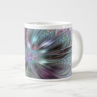 Colourful Fantasy Abstract Modern Fractal Flower