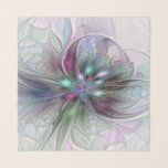 Colourful Fantasy Abstract Modern Fractal Flower Scarf<br><div class="desc">Colourful and magical.
Design for your scarf and more.</div>