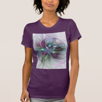 Colourful Fantasy Abstract Modern Fractal Flower